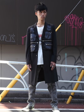 「アイテム（その他アウター）」を使った、MIDWEST_ECさん（メンズ・174cm・20代）の冬コーディネート