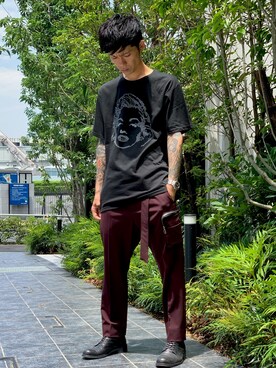 「liberum（リベルム）のアイテム（パンツ）」を使った、MIDWEST_ECさん（メンズ・173cm）の夏コーディネート