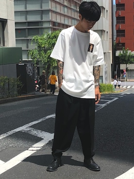 「MIDWEST（ミッドウエスト）のアイテム」を使った、MIDWEST_ECさん（メンズ・173cm）の夏コーディネート