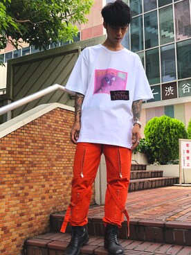 「DISCOVERED（ディスカバード）のアイテム」を使った、MIDWEST_ECさん（メンズ・173cm）の夏コーディネート