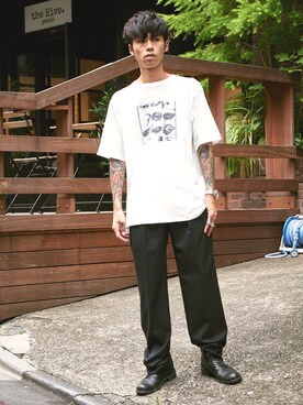 「DRESSEDUNDRESSED（ドレスドアンドレスド）のアイテム」を使った、MIDWEST_ECさん（メンズ・173cm）の夏コーディネート