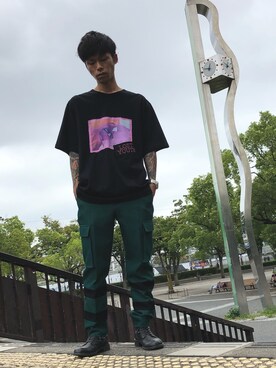 「DISCOVERED（ディスカバード）のアイテム」を使った、MIDWEST_ECさん（メンズ・173cm）の秋コーディネート