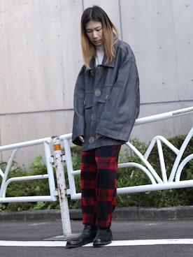 「MIDWEST（ミッドウエスト）のアイテム」を使った、MIDWEST_ECさん（メンズ・173cm）の秋コーディネート