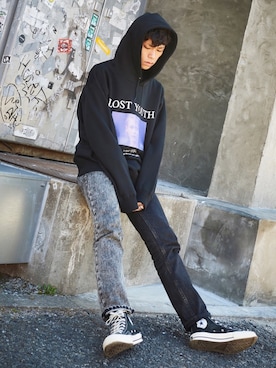 「DISCOVERED（ディスカバード）のアイテム」を使った、MIDWEST_ECさん（メンズ・173cm）の冬コーディネート