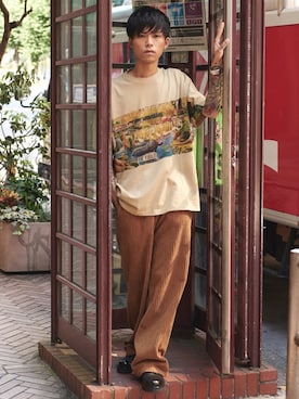 「PADRONE（パドローネ）のアイテム」を使った、MIDWEST_ECさん（メンズ・173cm）の夏コーディネート