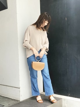 「maison-vincent（メゾンヴァンサン）のアイテム」を使った、nano・universe lady's　STAFFさん（レディース・160cm）の秋コーディネート