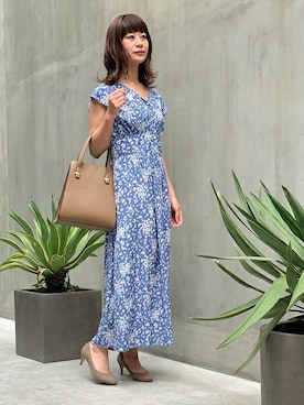 「おでかけ」｜「アイテム（パンプス）」を使った、nano・universe lady's　STAFFさん（レディース・162cm）の春コーディネート