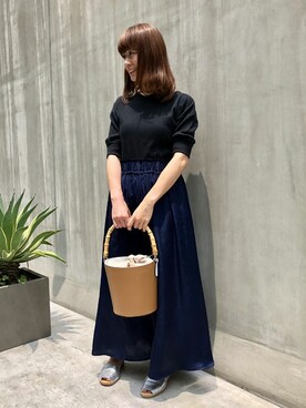 「ナノユニバース(nano･universe)」｜nano・universe lady's　STAFFさん（レディース・162cm）の夏コーディネート