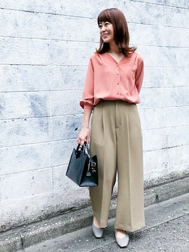 「きれいめコーディネート」｜nano・universe lady's　STAFFさん（レディース・162cm）の夏コーディネート