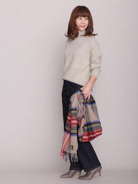 「Glen Prince（グレンプリンス）のアイテム」を使った、nano・universe lady's　STAFFさん（レディース・162cm）の秋コーディネート