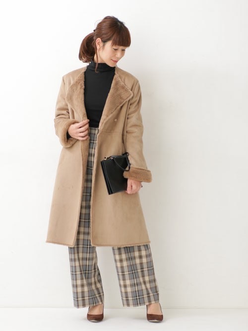 Nano Universe Lady S Staff Nano Universe Nano Universeのムートンコートを使ったコーディネート Wear Nano Universe Lady S Staff Nano Universe Nano Universeのムートンコートを使ったコーディネート Wear