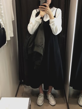 「CONVERSE（コンバース）のconverse（コンバース） ALL STAR OX（オールスターOX）（スニーカー）」を使った、mayumi+さん（レディース・158cm）の春コーディネート