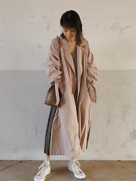 「ISOOK（アイスー）のアイテム（ニット/セーター）」を使った、mayumi+さん（レディース・158cm）の春コーディネート