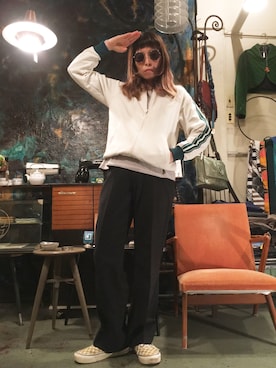 「やっぱりストリートが好き」｜「アイテム（ジャージ）」を使った、ら きさん（レディース・159cm）の秋コーディネート
