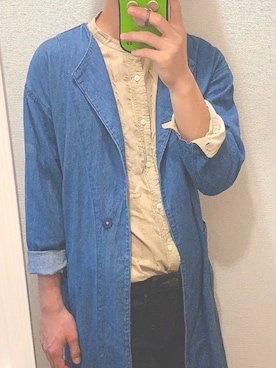 「w closet（ダブルクローゼット）のアイテム（ジャケット/アウター）」を使った、あさん（メンズ・177cm）の秋コーディネート