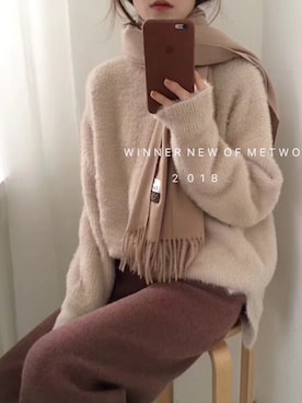 「SKY（スカイ）のアイテム」を使った、notearssさん（レディース・163cm）の冬コーディネート