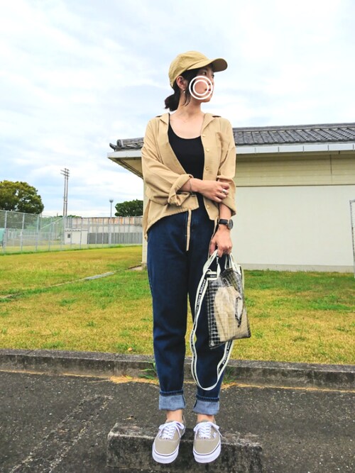搭配vans球鞋(棕色系)的女性时尚穿搭总览