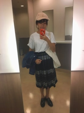 「MANGO（マンゴ）のアイテム（帽子）」を使った、Culumi さん（レディース・160cm）の秋コーディネート