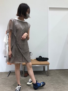 「お買い物」｜「アイテム（ワンピース/ドレス）」を使った、Culumi さん（レディース・160cm）の夏コーディネート