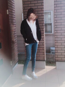 「アイラブCONVERSE」｜cononaさん（レディース・173cm）の冬コーディネート