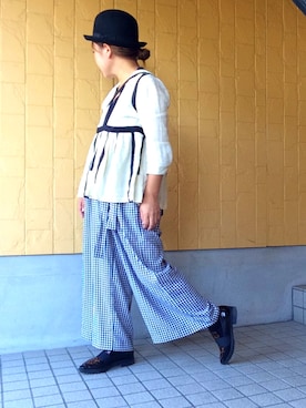 「ba&sh（バッシュ）のアイテム」を使った、MINI*さん（レディース・148cm）の秋コーディネート