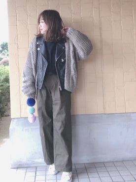 「CONVERSE（コンバース）のconverse（コンバース） ALL STAR OX（オールスターOX）（スニーカー）」を使った、MINI*さん（レディース・148cm）の秋コーディネート