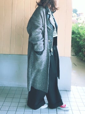 「CONVERSE（コンバース）のconverse（コンバース） ALL STAR OX（オールスターOX）（スニーカー）」を使った、MINI*さん（レディース・148cm）の冬コーディネート