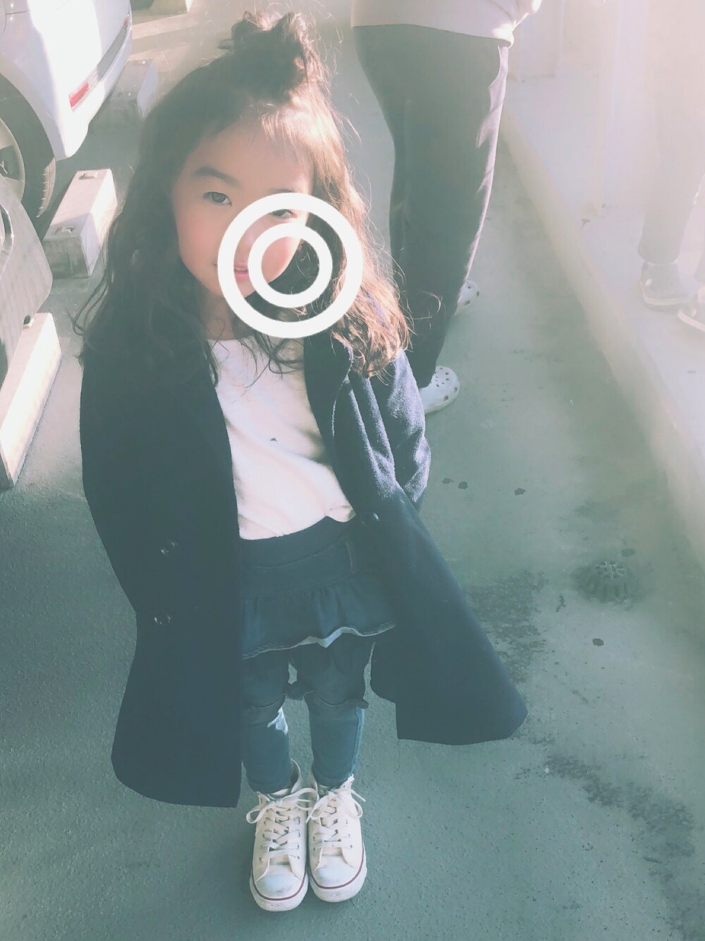 「大晦日、シンプル、ピーコート、韓国子供服、むすめ服」｜「次男と長男のアイテム（その他、その他）」を使った、MINI*さん（キッズ・100cm）の冬コーディネートの1枚目の写真