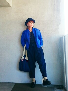 福すけさん（レディース・155cm）の冬コーディネート