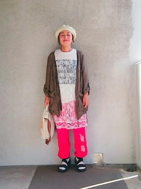 福すけさん（レディース・155cm）の夏コーディネート