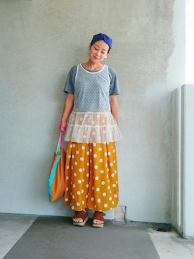 福すけさん（レディース・155cm）の夏コーディネート