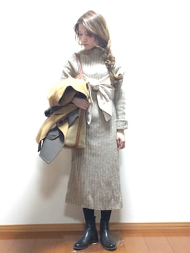 kさん（レディース・150cm）の冬コーディネート