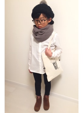 ☺︎nene.さん（キッズ・120cm）の冬コーディネート