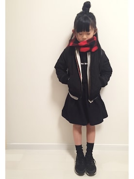☺︎nene.さん（キッズ・120cm）の冬コーディネート