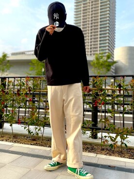 「アイテム（帽子）」を使った、TOMOさん（メンズ・180cm・10代）の春コーディネート