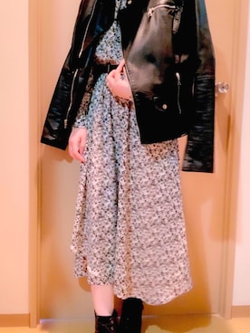 「stradivarius（ストラディバリウス）のアイテム（ジャケット/アウター）」を使った、ゆーちゃさん（レディース・156cm）の春コーディネート