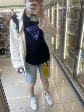 「FR2（エフアールツー）のアイテム（財布/小物）」を使った、IZMさん（レディース・165cm）の夏コーディネート