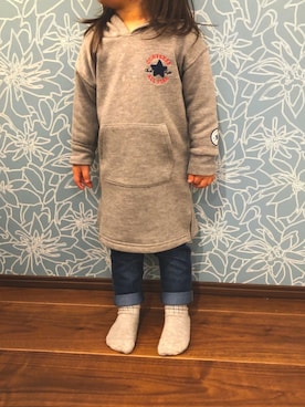 「CONVERSE（コンバース）のアイテム（ワンピース/ドレス）」を使った、maYu*Gokuさん（レディース・151cm）の冬コーディネート