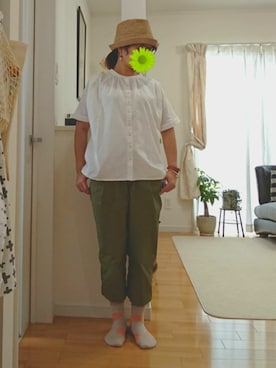 「ivory court（アイボリーコート）のアイテム」を使った、86さん（レディース・153cm）の夏コーディネート