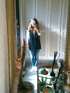 「tibi（ティビ）のアイテム（その他アウター）」を使った、 Anna さん（レディース・158cm）の冬コーディネート