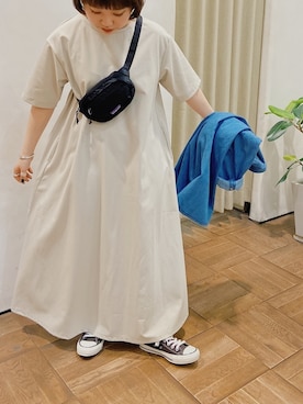 「Wrangler」｜「アイテム（ワンピース/ドレス）」を使った、キザキ　アケミさん（レディース・148cm）の春コーディネート