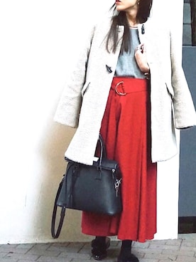 「PULETTE（プレット ）のアイテム」を使った、waka__sanさん（レディース・162cm）の冬コーディネート