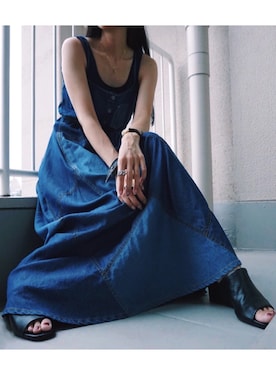 「CHANEL（シャネル）のアイテム（アナログ腕時計、ブラック系）」を使った、waka__sanさん（レディース・162cm）の夏コーディネート