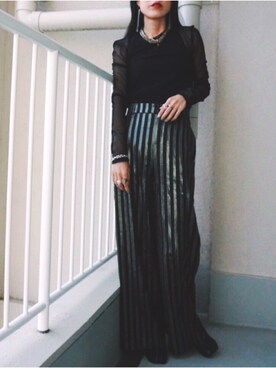 「Maison Margiela（メゾンマルジェラ）のTABI BOOTS（ブーツ、ブラック系）」を使った、waka__sanさん（レディース・162cm）の秋コーディネート