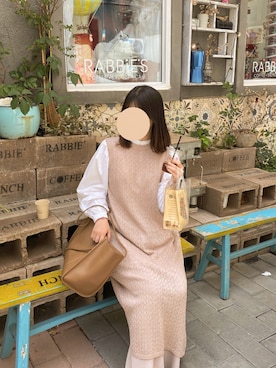 「Per sist ence（パーシエンス）のアイテム（トップス）」を使った、一只臭豚豚さん（レディース・160cm）の夏コーディネート