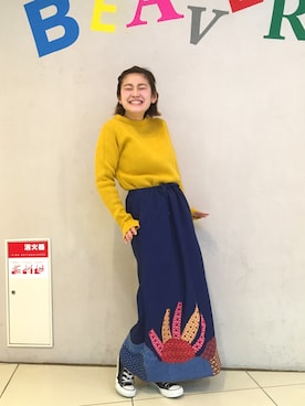 「コットンニット」｜リナリナ～さん（レディース・157cm）の冬コーディネート