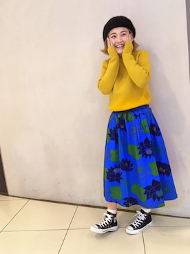 「BEAVER（ビーバー）のアイテム」を使った、リナリナ～さん（レディース・157cm）の冬コーディネート