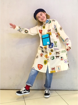 「ボヘミアンズ」｜「アイテム（帽子）」を使った、リナリナ～さん（レディース・157cm）の春コーディネート