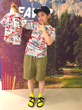 「KATO`（カトー）のアイテム」を使った、リナリナ～さん（レディース・157cm）の春コーディネート