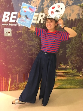 「GRANDMA MAMA DAUGHTER（グランマママドーター）のアイテム」を使った、リナリナ～さん（レディース・157cm）の夏コーディネート